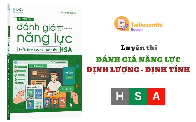 Luyện thi ĐGNL HSA phần Định Lượng - Định Tính Mapstudy PDF